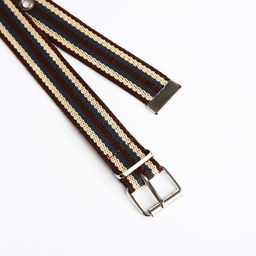 Ремень детский, ширина 3 см, пряжка металл, цвет коричневый/жёлтый/синий - Simaland фото 2