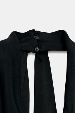 VESTIDO HALTER FLECOS ZW COLLECTION / Negro - Zara фото 9