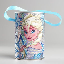 Копилка с голографией, Снежная принцесса, 7.8 см × 7.8 см × 12 см