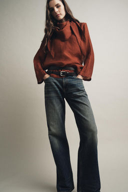 FLOWING BLOUSE WITH MULTI-POSITION SCARF DETAIL ZW COLLECTION - Zara фото 6