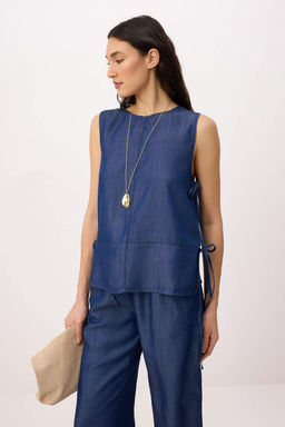 Mavi More Sustainable %100 Tencel Denim Bluz TWOSS26BZ00515