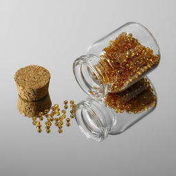 Цена за 2 шт. Баночки для хранения бисера, d=3×4.5 см, 5 шт.