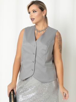 Жилет П-2228/17 Цвет:серый