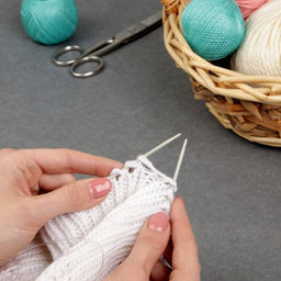 Цена за 2 шт. Спицы круговые, для вязания, с тефлоновым покрытием, с пластиковой леской, d=2.5 мм, 14/80 см