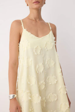 Mavi Duz Midi Dokuma Elbise TWOSS25EL00905 - Trendyolmilla фото 15