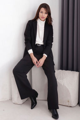 11366 Костюм брючный чёрный - Martichelli фото 2