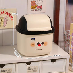 Мусорное ведро настольное Delicious food, white (17*16.5 см)