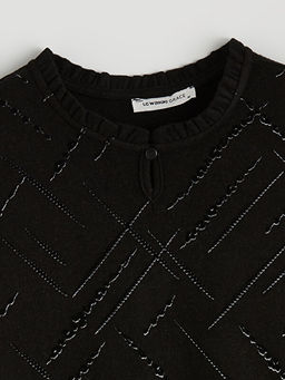 Bisiklet Yaka Desenli Bluz