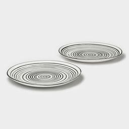 Набор тарелок обеденных фарфоровых Magistro Hypnose, 25.7×2.5 см, 2 шт.