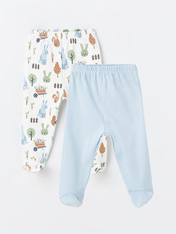 Beli Lastikli Erkek Bebek Pijama Alt 2li