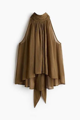 Tie-detail chiffon top