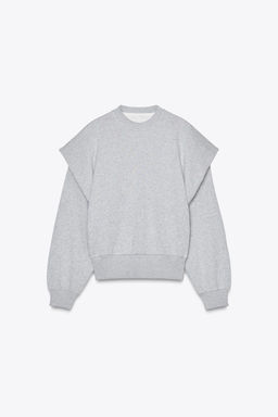 HEAVYWEIGHT PLEATED SWEATSHIRT - Zara фото 4