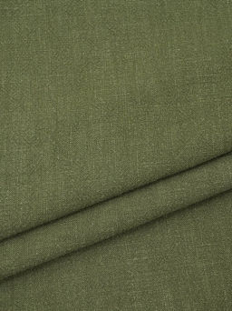 Крапива Рами (Ramie) цв.Винтажный темный хаки, ш.1.4м, крапива-100%, 240гр/м.кв - Купава фото 2