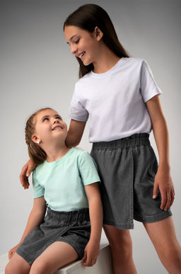 Джинсовая юбка-шорты для девочки Happyfox - Happy fox фото 7