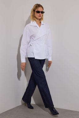 Limited Edition Kusakl? Beyaz Gomlek TWOAW26GO00048 - Trendyolmilla фото 2