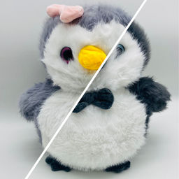 Мягкая игрушка Пингвиненок с бабочкой 27 см