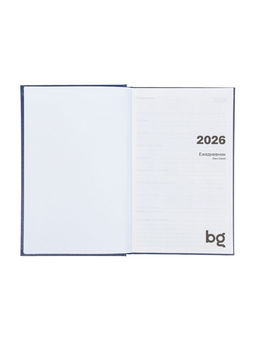 Ежедневник датированный Calligrata, А5, 2026, твёрдая обложка из бумвинила, 168 листов, синий фото 4