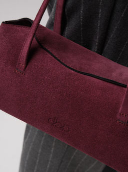 Замшевая сумка Raduy DBR 31127 бордо  фото 3