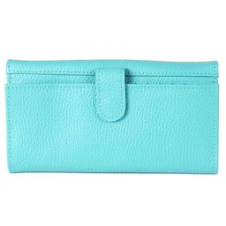 Портмоне женское Croco-ПР-954 натуральная кожа 3 отд, 17 карм, бирюза флотер (110) 208544  фото 2