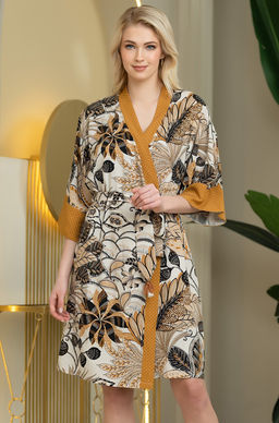 Kimberley 1893 Короткий запашной халат Mia-Amore