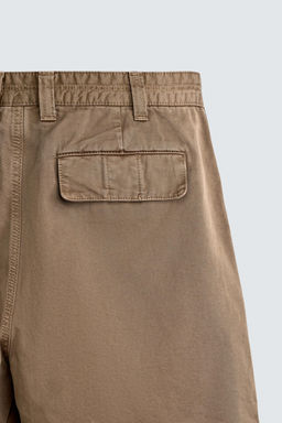 BERMUDA LAVADO EFECTO VINTAGE / Marr?n claro - Zara фото 9