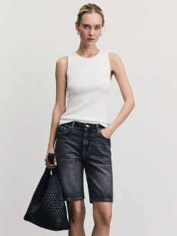 Джинсовые шорты прямые / Zarina  фото 2