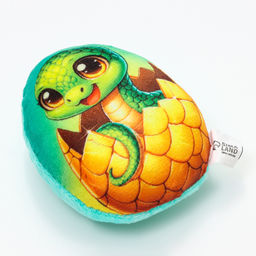 Магнит мягкий «Змея в яйце», 9 см