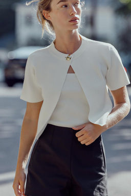 SHORT SLEEVE CARDIGAN - Zara фото 2