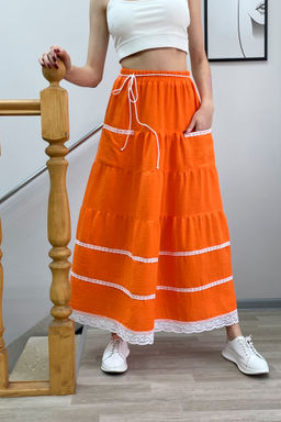 70% лен+30% хлопок ЯРУСНАЯ юбка