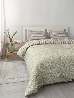 Комплект постельного белья 2-спальный зеленый бязь