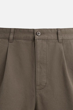 RELAXED FIT PLEATED BERMUDA SHORTS - Zara фото 10