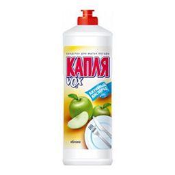 КАПЛЯ VOX ср-во д/мытья посуды 1000мл Яблоко