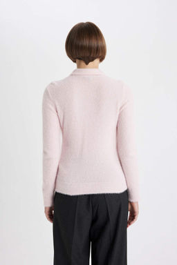 Свитер обычного кроя с воротником-поло - Defacto фото 6