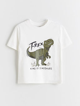 Dinozor Bask?l? Erkek ?ocuk Ti??rt