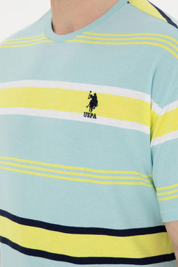 Футболка мужская U.S. Polo Assn. мятная хлопок фото 7
