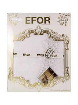 Скатерть EFOR 160x300 KDK белый BEYAZ  фото 2