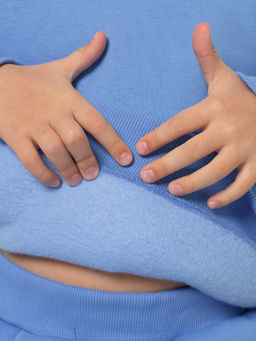 Костюм детский футер 3-х нитка начес пенье "Бейби Стайл" ГОЛУБОЙ 3