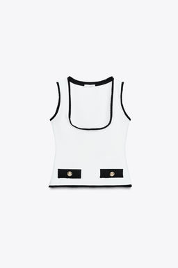 STRETCH CONTOURING WAISTCOAT TOP - Zara фото 5