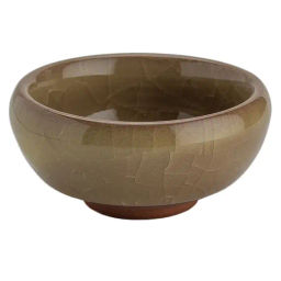 Пиала "Колотый лед" (горчичный) (керамика) 1 шт