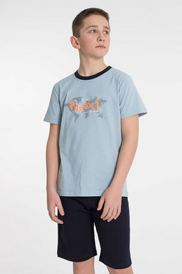 Костюм М224011Па Серо-голубой - Елена фото 6