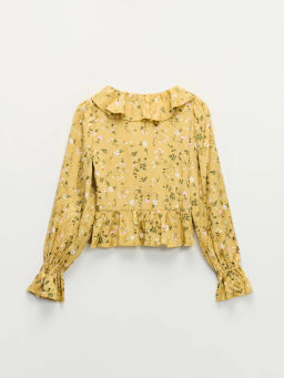 Блуза из вискозы с воланами / Zarina