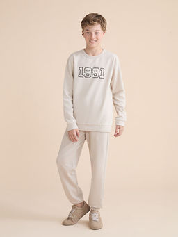 Bisiklet Yaka Erkek ?ocuk Sweatshirt