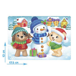 Цена за 4 шт. Пазл детский «Скоро Новый год», 54 элемента