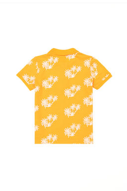 Футболка-поло U.S. Polo Assn оранжевая из хлопка  фото 7