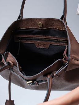 Кожаная сумка Daniela DBR 31375 коричневый какао  фото 11