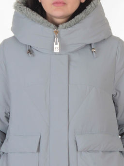 8809 GRAY Куртка зимняя женская (150 гр. холлофайбер)