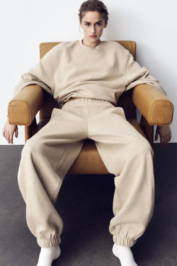 BALLOON CROPPED SWEATSHIRT - Zara фото 4