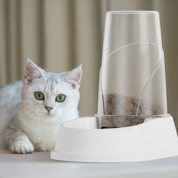 Автокормушка и автопоилка ALTA для кошек и собак 1,5л (белый) М8719