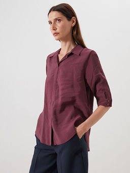 G?mlek Yaka Modal Kar???ml? Bluz