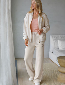 D44.089 Брюки женские бежевый меланж